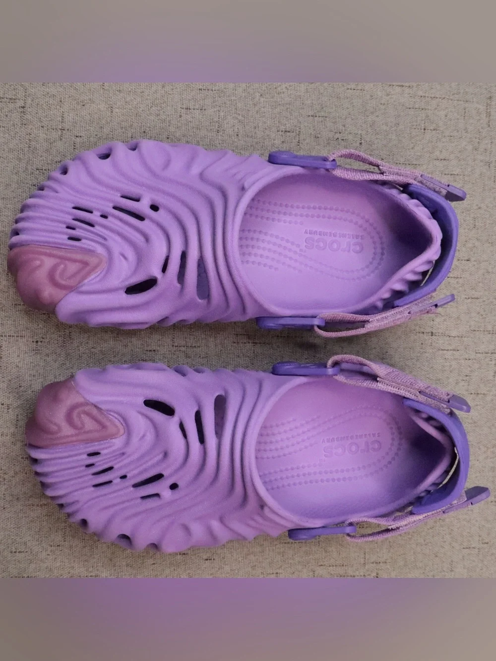 Salehe Bembury x Crocs Pollex Clog Kids Dewberry Purple Size J2 New Style